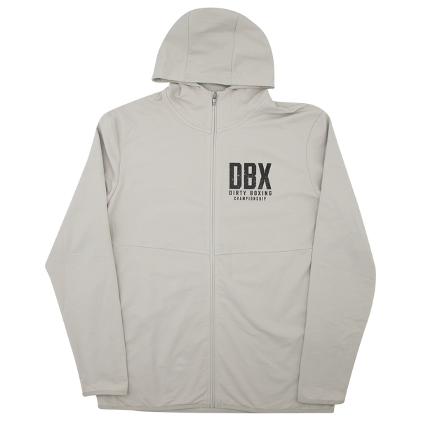 DBX Grey Fight Night Zip Hoodie