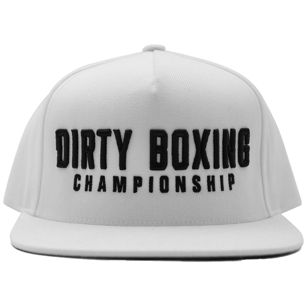 White Dirty Boxing Championship Hat