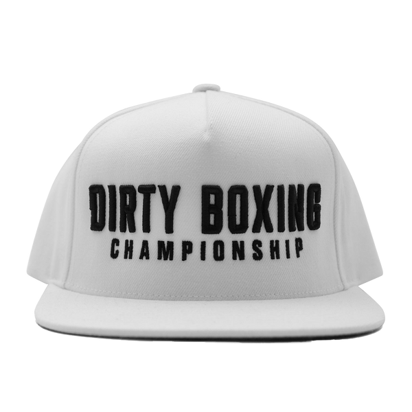 White Dirty Boxing Championship Hat